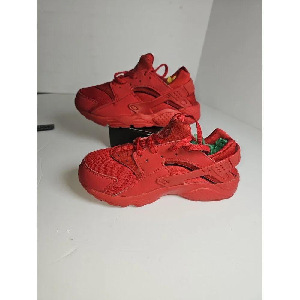 [654275-600] Youth Nike Air Huarache 'Triple Red'